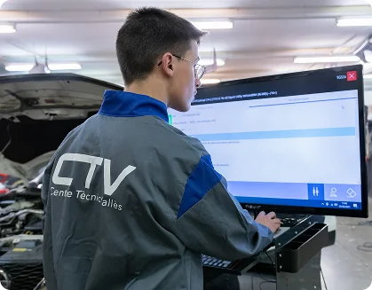 Utilizando el PC con mono de trabajo en el CTV